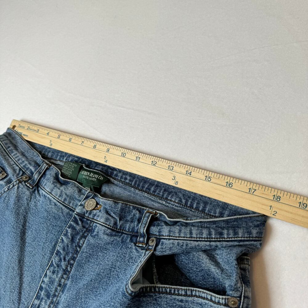Lauren Jeans Co Ralph Lauren Women Petite Denim Jeans Size 18WP 5 Pocket Stretch - Picture 7 of 10